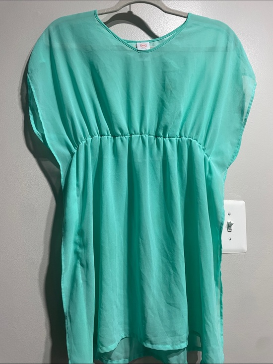 wonder nation Other - Wonder Nation Sheer Aqua Tunic Cover Up